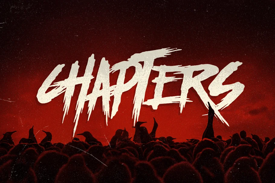 Chapters Brush Style Horror Fonts